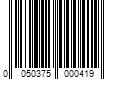 Barcode Image for UPC code 0050375000419