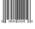 Barcode Image for UPC code 005042000056