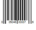 Barcode Image for UPC code 005046000076