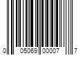 Barcode Image for UPC code 005069000077