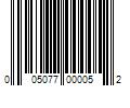 Barcode Image for UPC code 005077000052