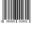 Barcode Image for UPC code 0050926002602