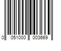 Barcode Image for UPC code 0051000003669