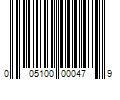 Barcode Image for UPC code 005100000479