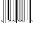 Barcode Image for UPC code 005100000813