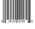 Barcode Image for UPC code 005100001605