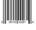 Barcode Image for UPC code 005100002619