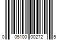 Barcode Image for UPC code 005100002725