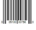 Barcode Image for UPC code 005100007560