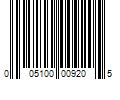 Barcode Image for UPC code 005100009205