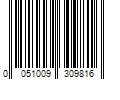 Barcode Image for UPC code 0051009309816