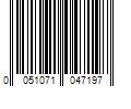 Barcode Image for UPC code 0051071047197