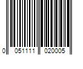 Barcode Image for UPC code 0051111020005