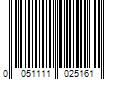 Barcode Image for UPC code 0051111025161