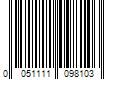 Barcode Image for UPC code 0051111098103