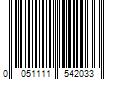 Barcode Image for UPC code 0051111542033