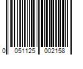 Barcode Image for UPC code 0051125002158