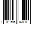 Barcode Image for UPC code 0051131870000