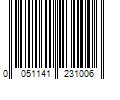 Barcode Image for UPC code 0051141231006