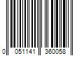 Barcode Image for UPC code 0051141360058