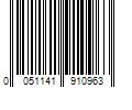 Barcode Image for UPC code 0051141910963. Product Name: 3M Filtrete 16x20x1 Air Filter  MPR 1500 MERV 12  Advanced Allergen Reduction  1 Filter