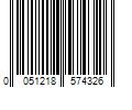 Barcode Image for UPC code 0051218574326