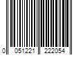 Barcode Image for UPC code 0051221222054