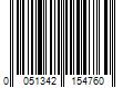 Barcode Image for UPC code 0051342154760