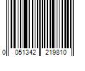 Barcode Image for UPC code 0051342219810