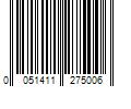 Barcode Image for UPC code 0051411275006