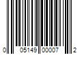 Barcode Image for UPC code 005149000072