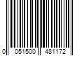 Barcode Image for UPC code 0051500481172