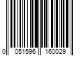 Barcode Image for UPC code 0051596160029