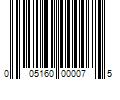 Barcode Image for UPC code 005160000075