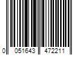 Barcode Image for UPC code 0051643472211