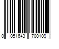 Barcode Image for UPC code 0051643700109