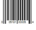 Barcode Image for UPC code 005181000054