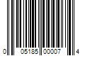 Barcode Image for UPC code 005185000074