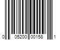 Barcode Image for UPC code 005200001581