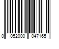 Barcode Image for UPC code 0052000047165