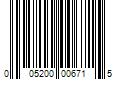 Barcode Image for UPC code 005200006715