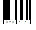 Barcode Image for UPC code 0052000104615