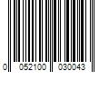 Barcode Image for UPC code 0052100030043. Product Name: 