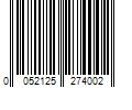 Barcode Image for UPC code 0052125274002