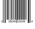 Barcode Image for UPC code 005249000064