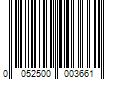 Barcode Image for UPC code 0052500003661