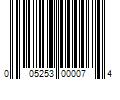 Barcode Image for UPC code 005253000074