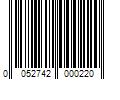 Barcode Image for UPC code 0052742000220