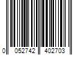 Barcode Image for UPC code 0052742402703