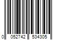 Barcode Image for UPC code 0052742534305